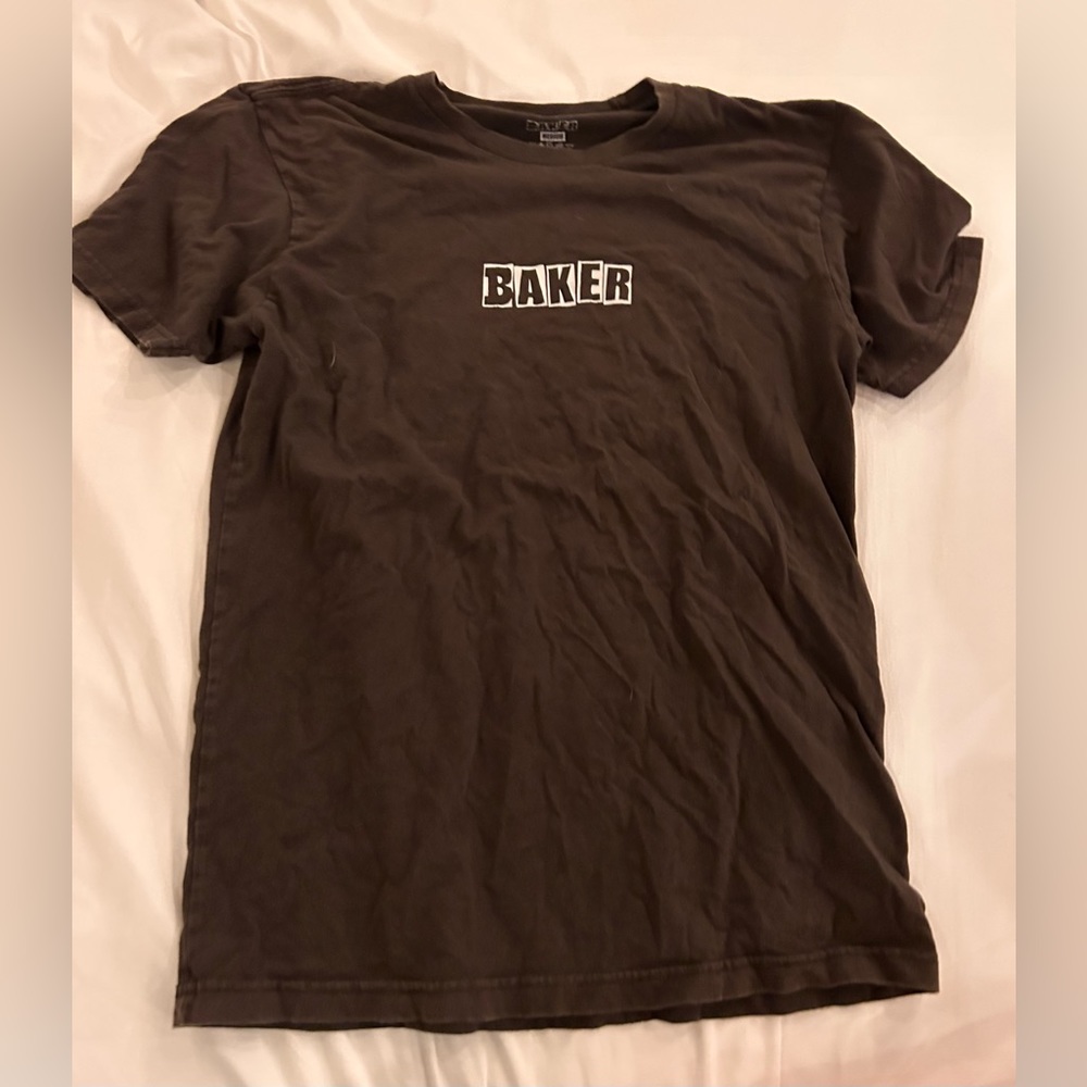 brown baker skate brand shirt